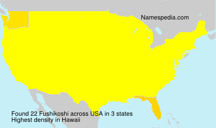 Surname Fushikoshi in USA Surname Fushikoshi in USA