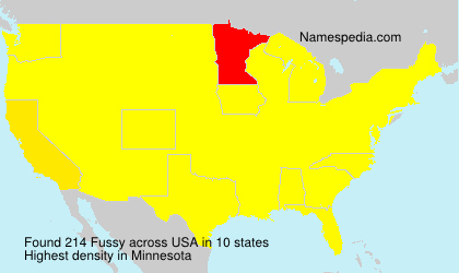 Surname Fussy in USA Surname Fussy in USA