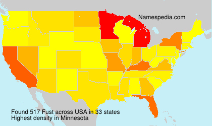 Surname Fust in USA Surname Fust in USA