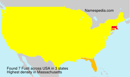 Surname Fusti in USA