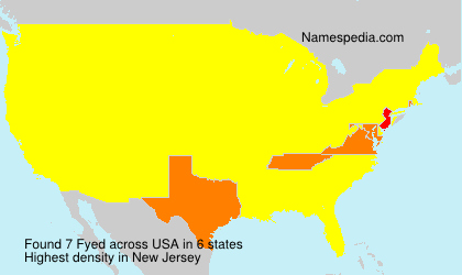 Surname Fyed in USA Surname Fyed in USA