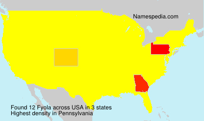 Surname Fyola in USA Surname Fyola in USA