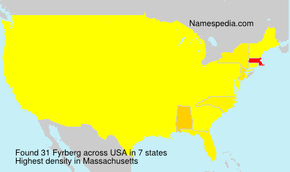 Surname Fyrberg in USA Surname Fyrberg in USA