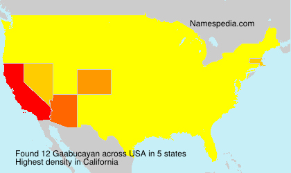 Surname Gaabucayan in USA Surname Gaabucayan in USA