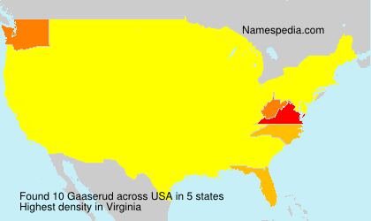 Surname Gaaserud in USA Surname Gaaserud in USA
