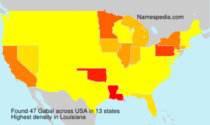 Surname Gabal in USA Surname Gabal in USA