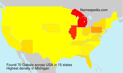 Surname Gabala in USA Surname Gabala in USA