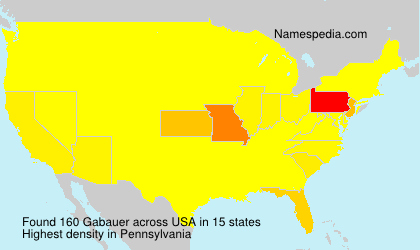 Surname Gabauer in USA Surname Gabauer in USA
