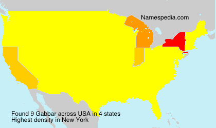Surname Gabbar in USA Surname Gabbar in USA