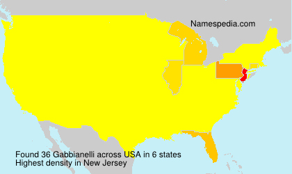 Surname Gabbianelli in USA Surname Gabbianelli in USA