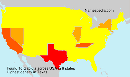 Surname Gabidia in USA Surname Gabidia in USA