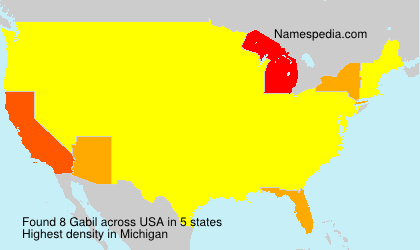 Surname Gabil in USA Surname Gabil in USA