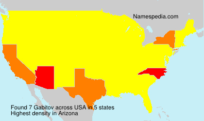 Surname Gabitov in USA Surname Gabitov in USA