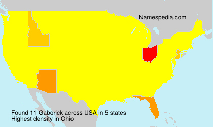 Surname Gaborick in USA Surname Gaborick in USA