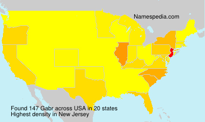 Surname Gabr in USA Surname Gabr in USA