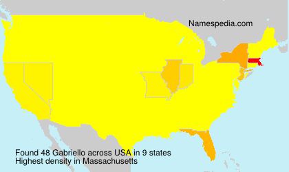 Surname Gabriello in USA Surname Gabriello in USA