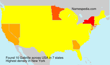 Surname Gabrille in USA Surname Gabrille in USA