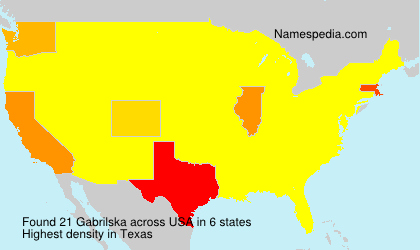 Surname Gabrilska in USA Surname Gabrilska in USA
