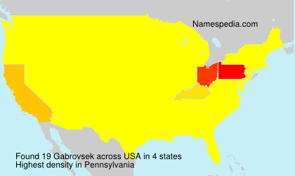 Surname Gabrovsek in USA Surname Gabrovsek in USA