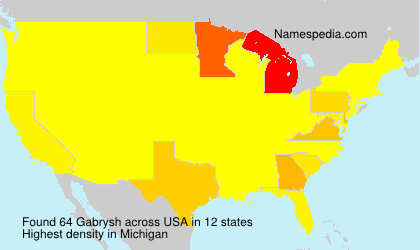 Surname Gabrysh in USA Surname Gabrysh in USA