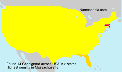 Surname Gachignard in USA Surname Gachignard in USA