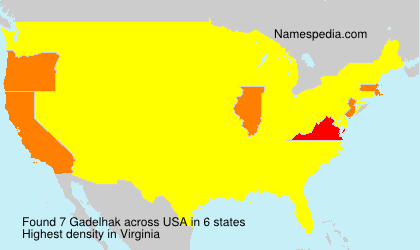 Surname Gadelhak in USA Surname Gadelhak in USA