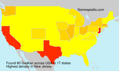 Surname Gadkari in USA Surname Gadkari in USA