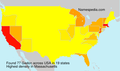 Surname Gadon in USA Surname Gadon in USA