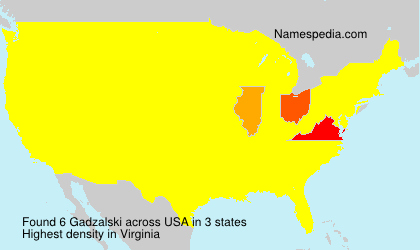 Surname Gadzalski in USA Surname Gadzalski in USA