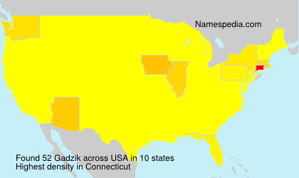 Surname Gadzik in USA Surname Gadzik in USA