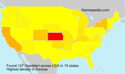 Surname Gaeddert in USA Surname Gaeddert in USA