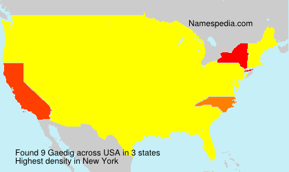 Surname Gaedig in USA Surname Gaedig in USA