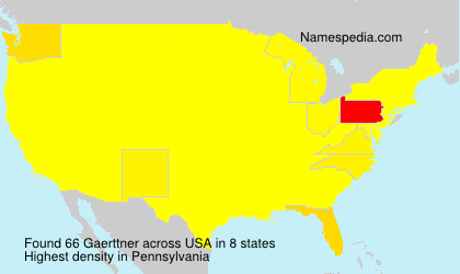 Surname Gaerttner in USA Surname Gaerttner in USA