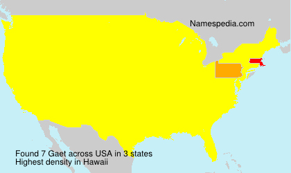 Surname Gaet in USA Surname Gaet in USA