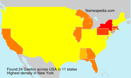 Surname Gaeton in USA