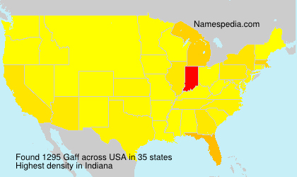 Surname Gaff in USA Surname Gaff in USA