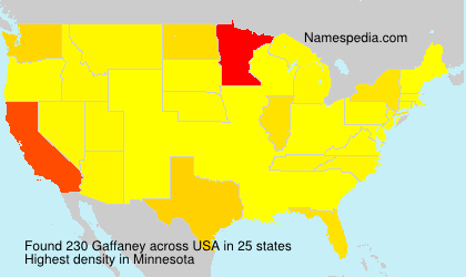 Surname Gaffaney in USA Surname Gaffaney in USA