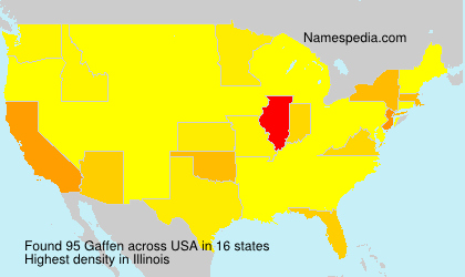 Surname Gaffen in USA Surname Gaffen in USA