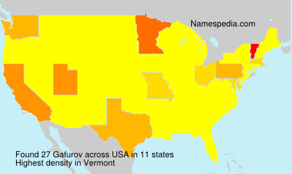 Surname Gafurov in USA Surname Gafurov in USA