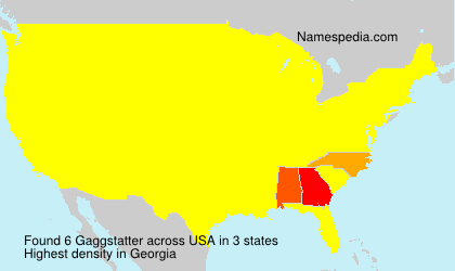 Surname Gaggstatter in USA Surname Gaggstatter in USA