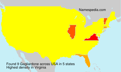 Surname Gagliardone in USA Surname Gagliardone in USA
