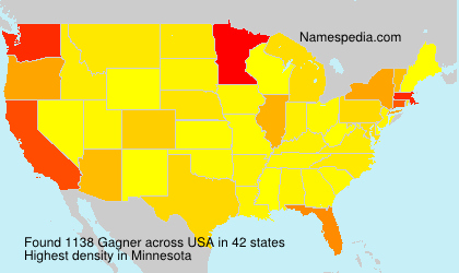 Surname Gagner in USA Surname Gagner in USA