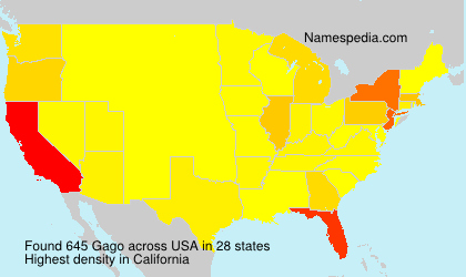 Surname Gago in USA Surname Gago in USA