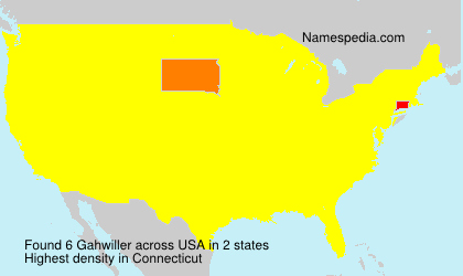 Surname Gahwiller in USA Surname Gahwiller in USA