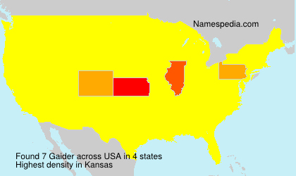 Surname Gaider in USA Surname Gaider in USA