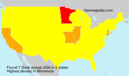 Surname Gaidi in USA Surname Gaidi in USA