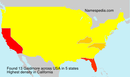Surname Gaidmore in USA Surname Gaidmore in USA