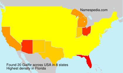 Surname Gaiffe in USA Surname Gaiffe in USA