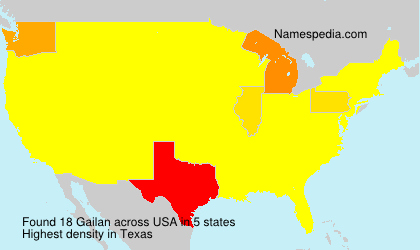 Surname Gailan in USA Surname Gailan in USA