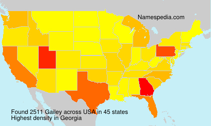 Surname Gailey in USA Surname Gailey in USA
